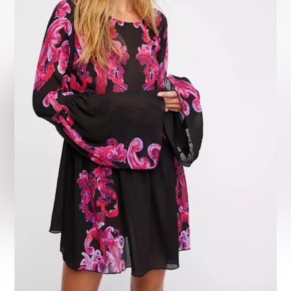 Free People Printed Symphony Smock Dress - Picture 2 of 10